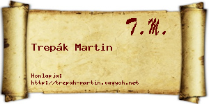 Trepák Martin névjegykártya